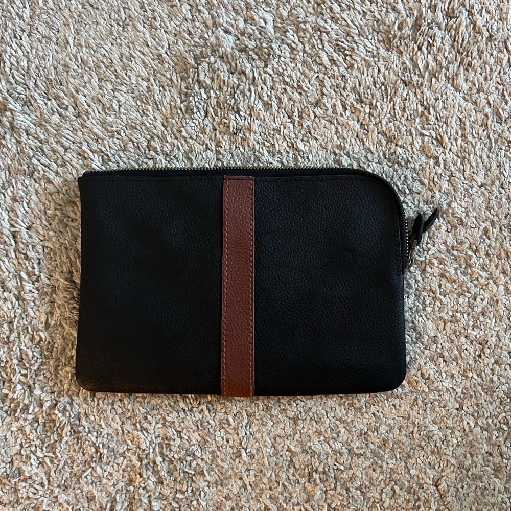 Madewell Black and Brown Clutch